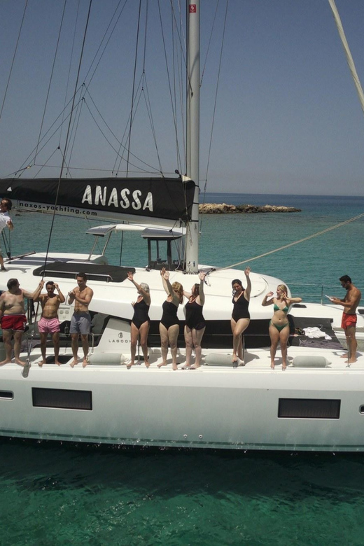 Naxos: Private Sunset Catamaran Cruise With Dinner - Included Amenities