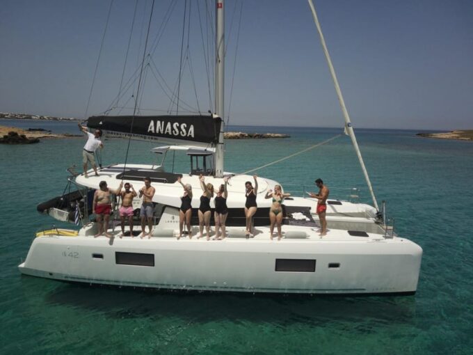 Naxos: Private Sunset Catamaran Cruise With Dinner - Availability and Reservations