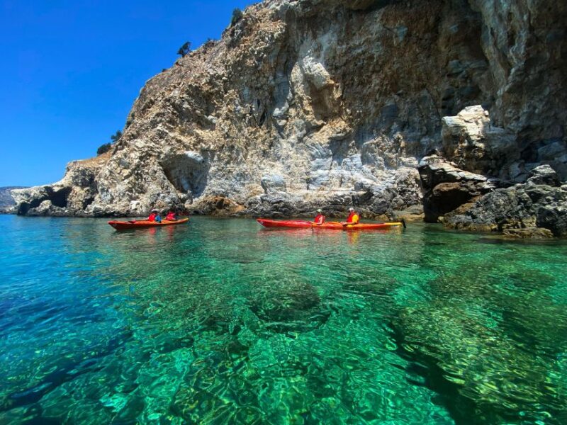 Naxos: Rhina Cave and Coastline Sea Kayaking Tour - Key Features