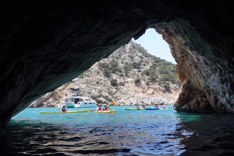 Naxos: Rina Cave Sea Kayak Tour With Snorkeling and Picnic - Key Points