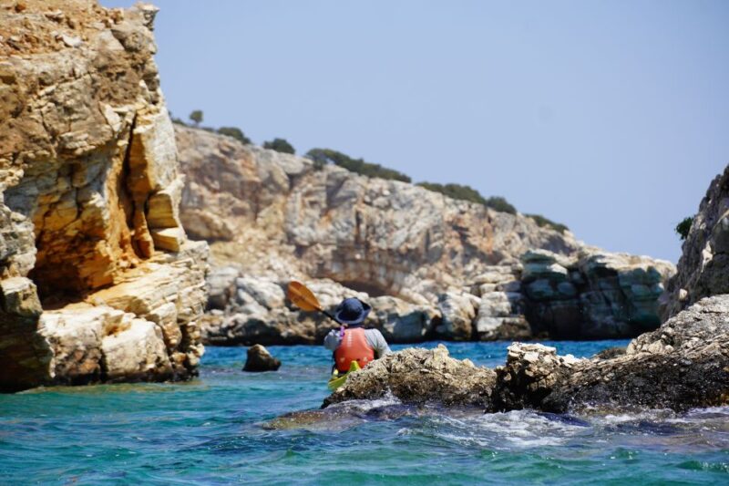 Naxos: Rina Cave Sea Kayak Tour With Snorkeling and Picnic - Stops for Swimming and Snorkeling