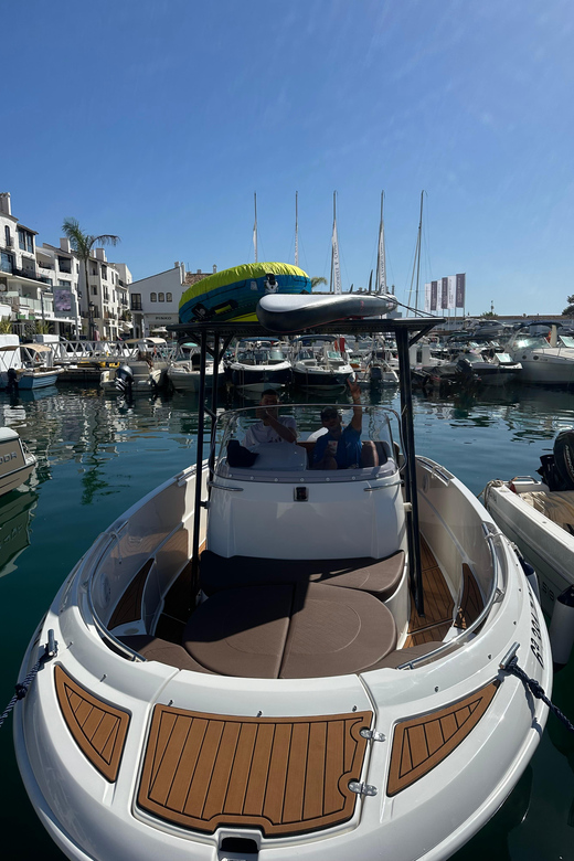 New Boat Trip in Puerto Banús With Friends, Family. Dolphins - Itinerary Highlights
