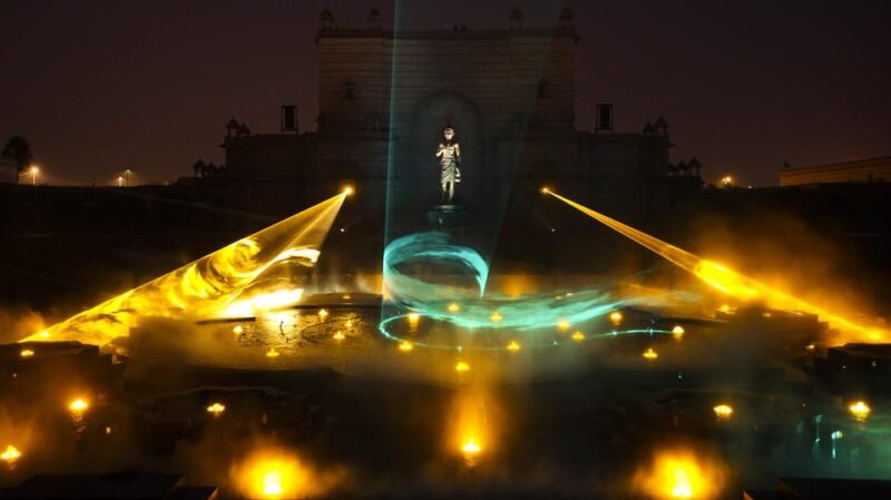 New Delhi: Akshardham Exhibition, Light and Water Show Tour - Key Points
