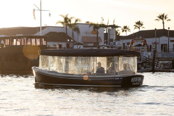 Newport Beach: Electric Boat Rental - Dining and Refreshment Options