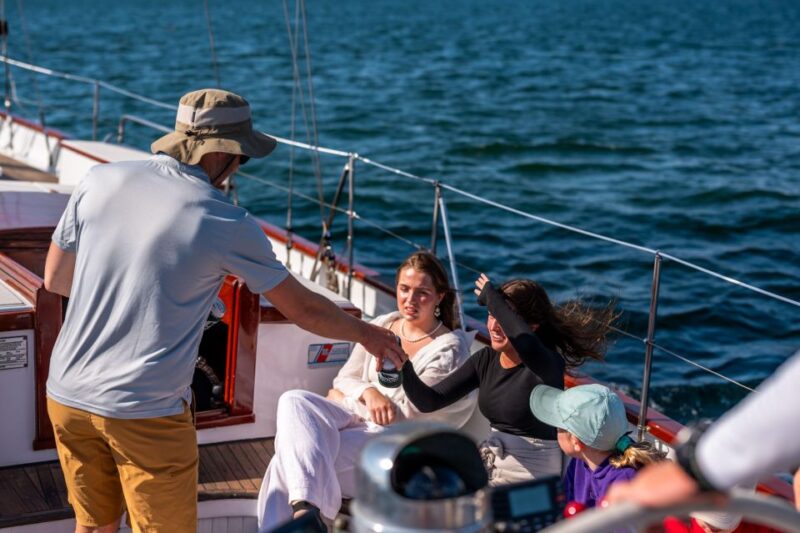 Newport Sunset Sail on Schooner Adirondack - Preparing for the Sail