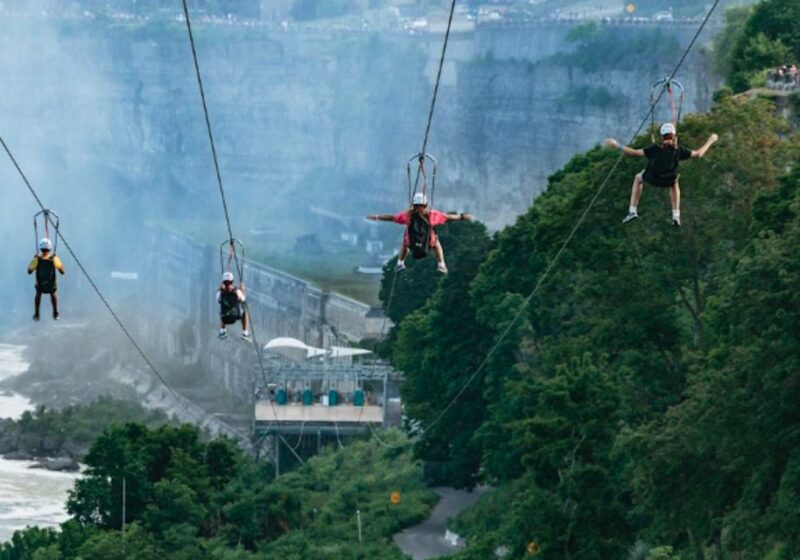 Niagara Falls, Canada: Early Bird Zip Line to The Falls - Zip Line Experience
