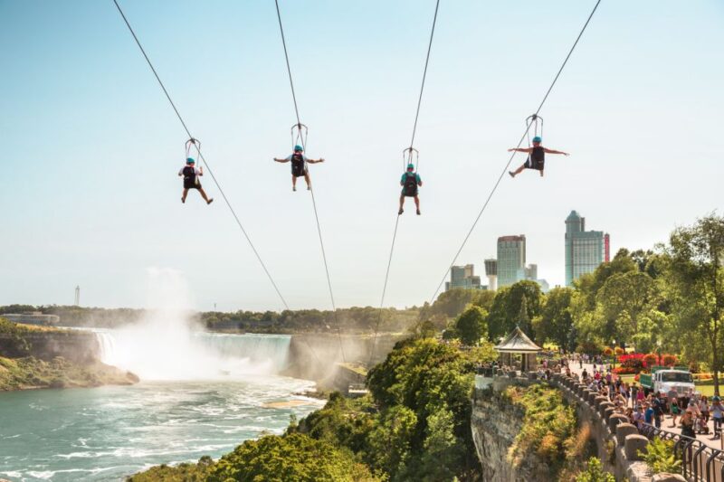 Niagara Falls, Canada: Night Illumination Zip Line to Falls - Key Points