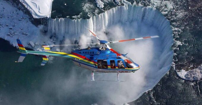 Niagara Falls, On: Helicopter Ride With Boat & Skylon Lunch - Dining at Skylon Tower