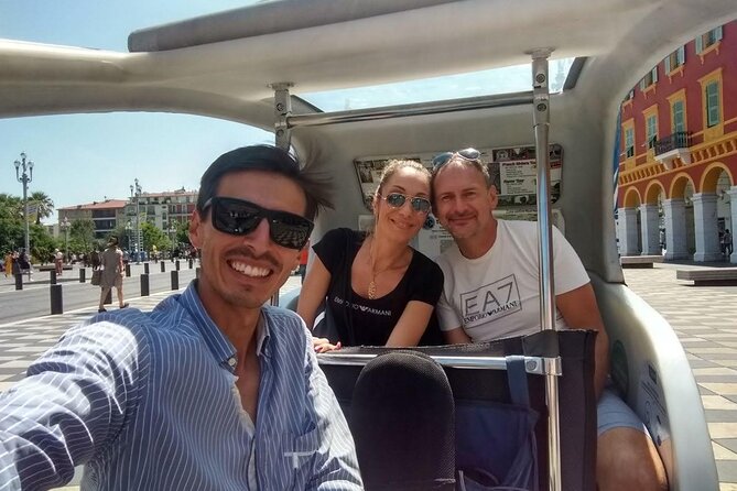 Nice : Private Guided Tour by Electric Bike Taxi - Onboard Amenities