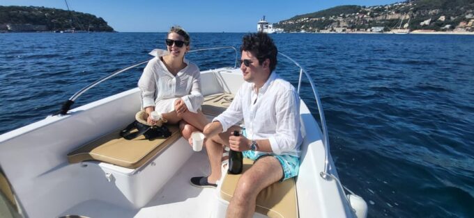 Nice: Private Tour by Bike & Boat 3h Villefranche-Cap Ferrat - Group Type