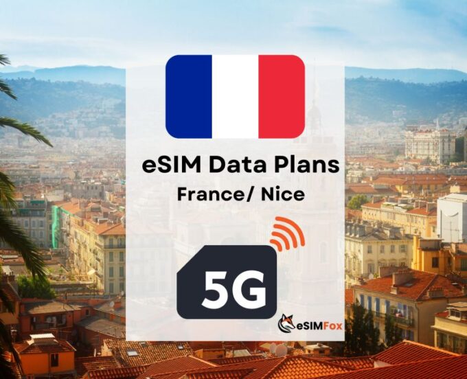 Nice: Sample High-Speed 4G/5G Internet Data Plan for France - Discounted Pricing and Flexible Booking