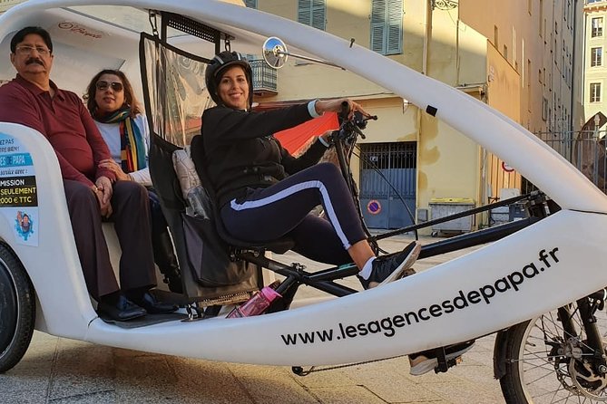 Nice: Visit of Nice by Electrically Assisted Bike Taxi 1 Hour. - Inclusions