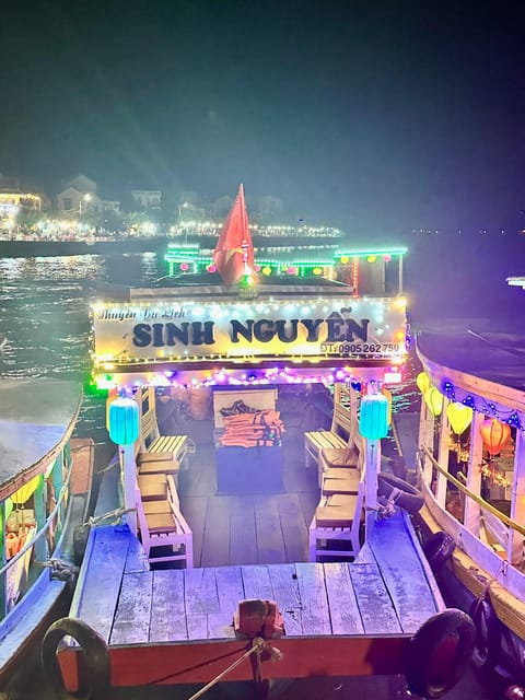 Night Cruise With Releasing Lanterns,Moonlight Bridge/Hoi an - Inclusions