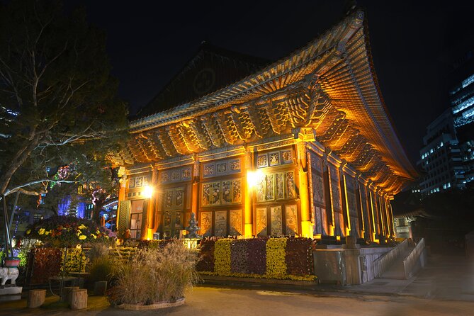 Night Flexible Private Guided Tour in Seoul(Optional Layover) - Temple