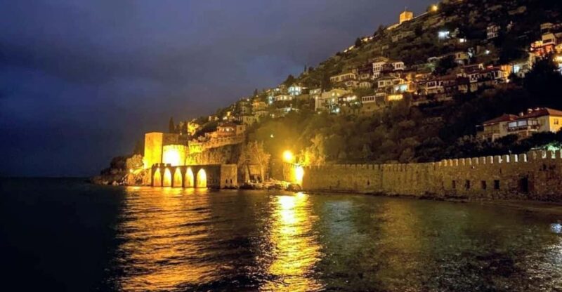 Night Jeep Safari With Boat Trip & Dinner in Alanya - Boat Cruise and Swimming