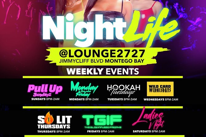 Night Life in Montego Bay&Clubbing I Pier 1, 27/27Lounge I Taboo - Guarantees and Safety Assurances