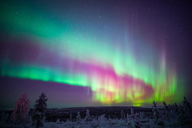 Night Snowshoeing Adventure Under the Northern Lights - Refreshments and Campfire