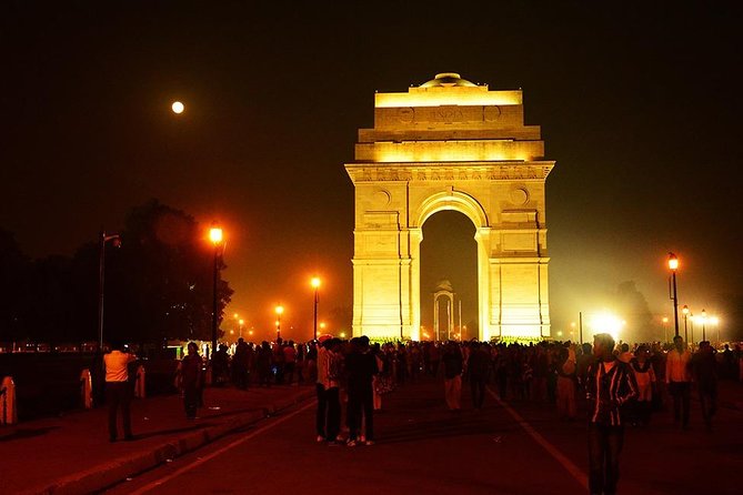 Night View of Old & New Delhi - Vibrant Chandni Chowk