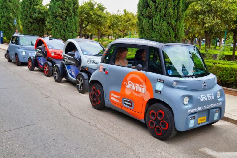 Nigth Tour in Malaga by Electriccar.Enjoy the Sunset - Exploring Malagas Landmarks