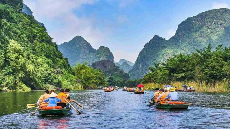 Ninh Binh Sunrise Motobike Tour Mua Cave, Trang An Boat Ride - Tranquil Boat Ride at Trang An