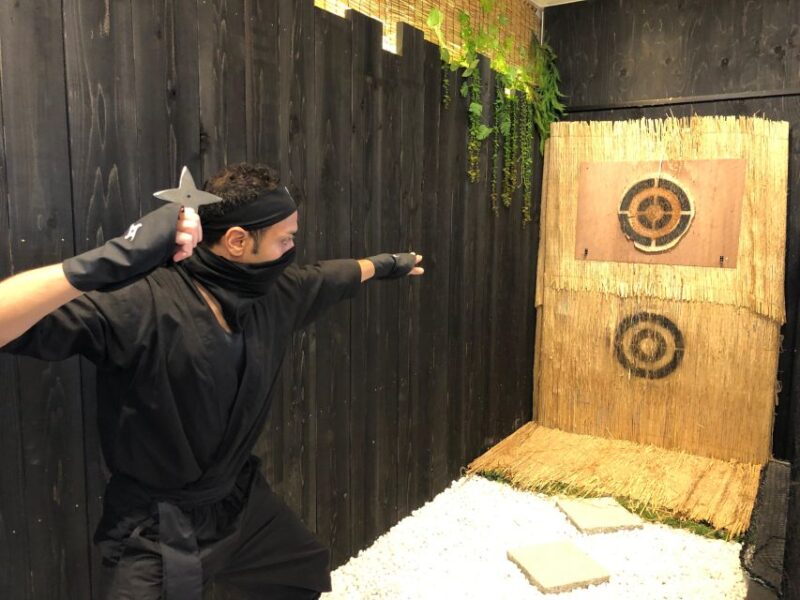 Ninja Experience in Takayama - Basic Course - Throwing Shuriken Training