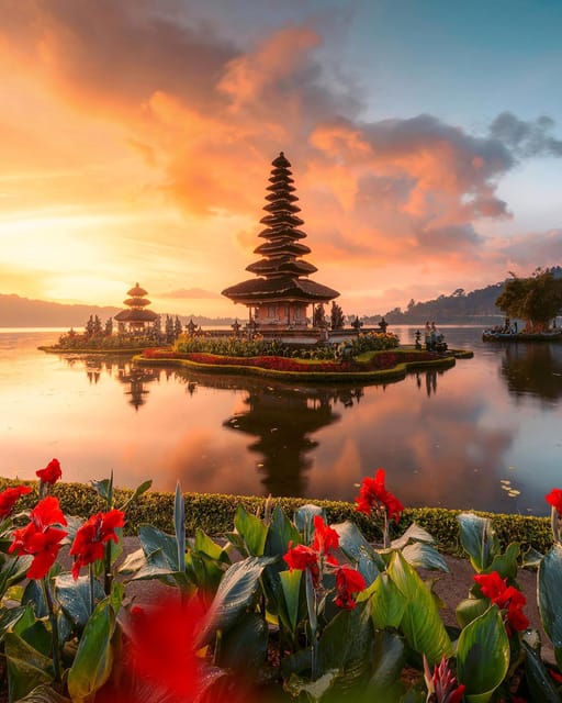 North Bali: Ulun Danu Beratan, Handara Gate, Leke Leke - Leke Leke Waterfall