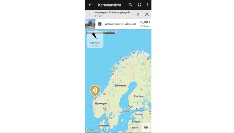 Norwegian Coastal Cities: Smartphone Audio Guide App - Audio Guide Features