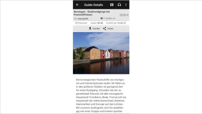 Norwegian Coastal Cities: Smartphone Audio Guide App - Cultural Insights