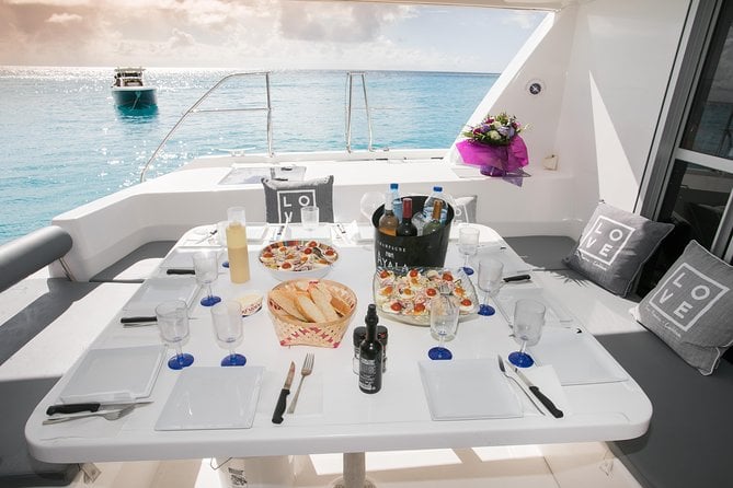 Nude Naturist Catamaran Boat Luxury Charter in St Maarten - Exploring Tintamarre Island