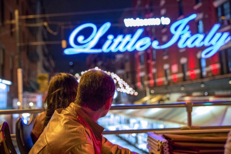 Nyc: Sightseeing Night Tour by Open-Top Bus With Live Guide - Tour Experience