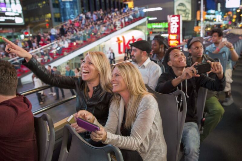 Nyc: Sightseeing Night Tour by Open-Top Bus With Live Guide - Iconic Sights to Discover