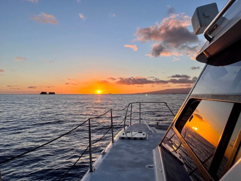 Oahu: Private Catamaran Sunset Cruise & Optional Snorkeling - Cruise Experience