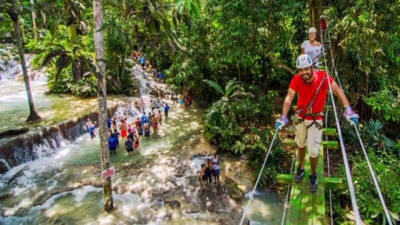 Ocho Rio: Dunns River Falls, Rafting, Horses & Ziplines Tour - Horseback Riding Tour