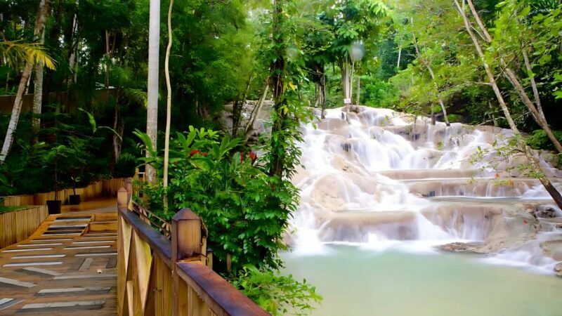 Ocho Rios Catamaran: Dunn's River, Snorkeling & Open Bar - Climbing Dunn’s River Falls