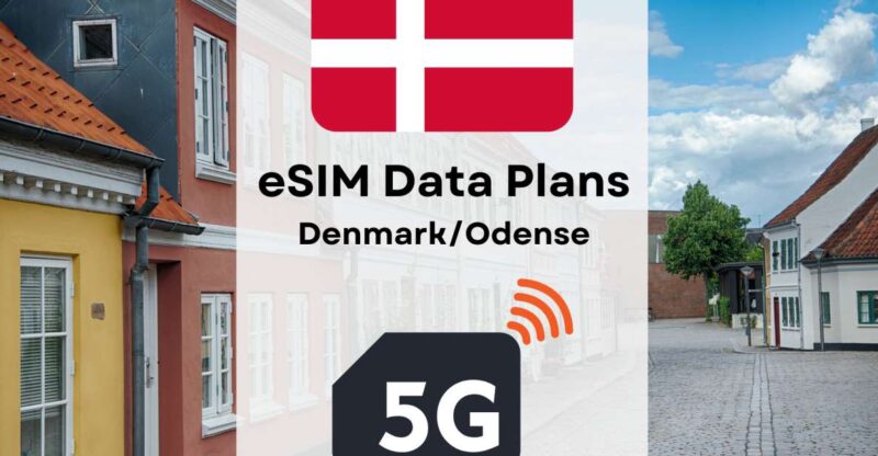 Odense: Esim Internet Data Plan for Denmark 4g/5g - Highlights of the Coverage