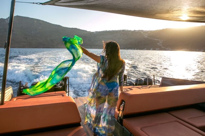 Oia: Private Santorini Catamaran Tour for Two With Drinks - Exploring the Volcanic Caldera