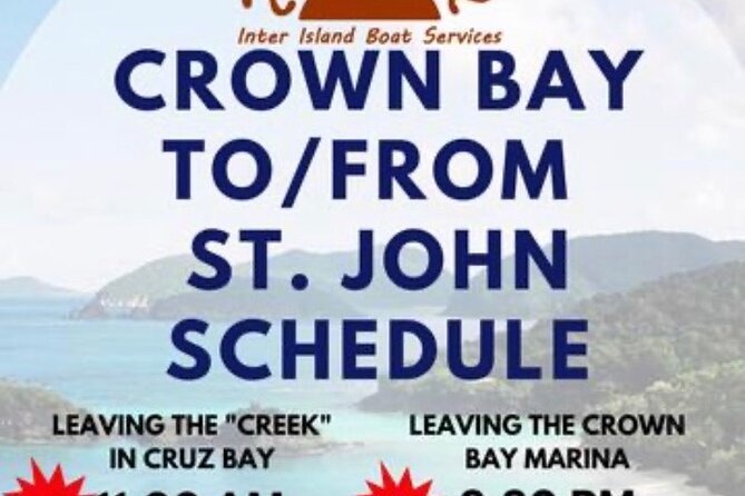One Way Private/Airport to Downtown/Crown Bay/Emarld Beach/ - Pickup and Meeting Details