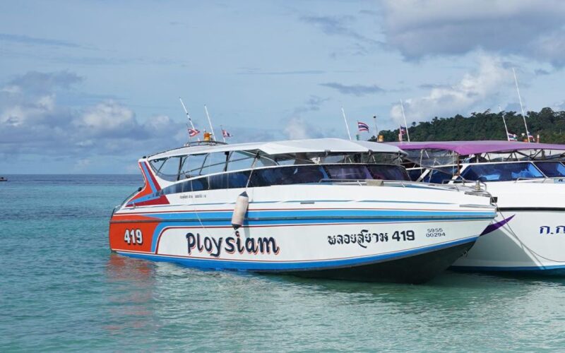 One Way Van and Speedboat Ticket Hat Yai Airport to Koh Lipe - Speedboat Journey