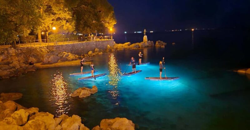 Opatija: Guided SUP Paddleboarding Adventure at Night - Experience Highlights