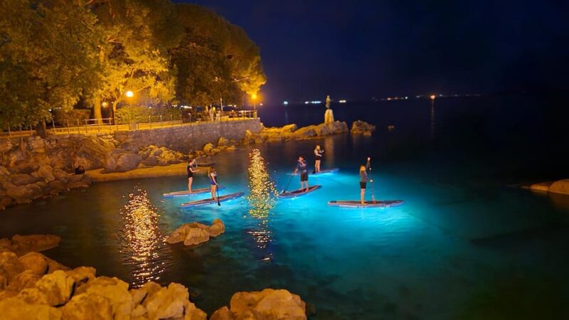 Opatija: Guided SUP Paddleboarding Adventure at Night - Equipment and Safety