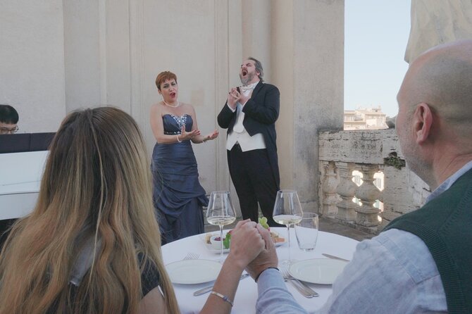 Open Air Opera Concert With Terrace Aperitivo Over Navona Square - Transportation and Ticket Collection