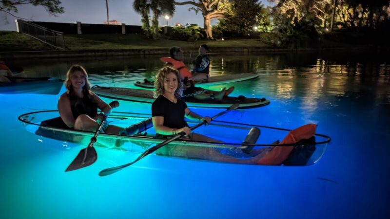 Orlando: LED Night Glow Clear Kayak or Paddleboard Tour - Vessel Options and Features