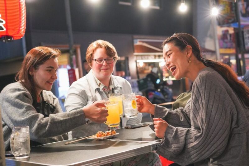 Osaka: Bar Hopping Night Tour in Namba - Booking and Cancellation