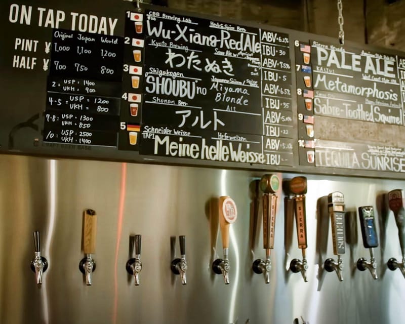 Osaka Craft Beer Tour in Umeda or Temma - Included Craft Beer Tasting