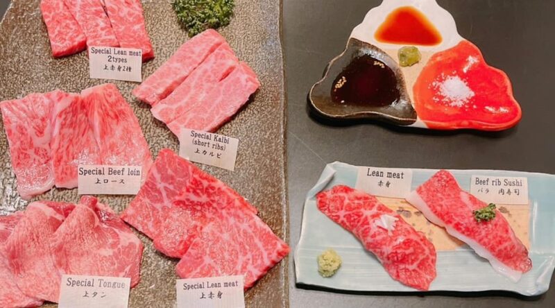 Osaka: Premium Wagyu Yakiniku at Nikuoroshi Mannoya Bettei - The Royal Selection: Ultra-Premium Wagyu Lean Cut Assortment