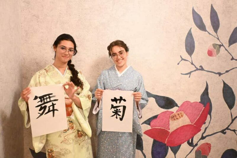 Osaka: Private Tea Ceremony, Calligraphy & Kimono Class - The Guide Experience