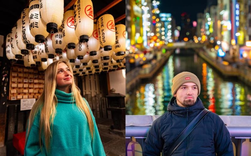 Osaka: Private Vibrant Nighttime Photoshoot (Dotonbori) - Key Points