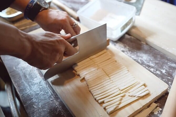 Osaka Ramen Cooking Class and Toasting Party - Preparing the Fried Gyoza