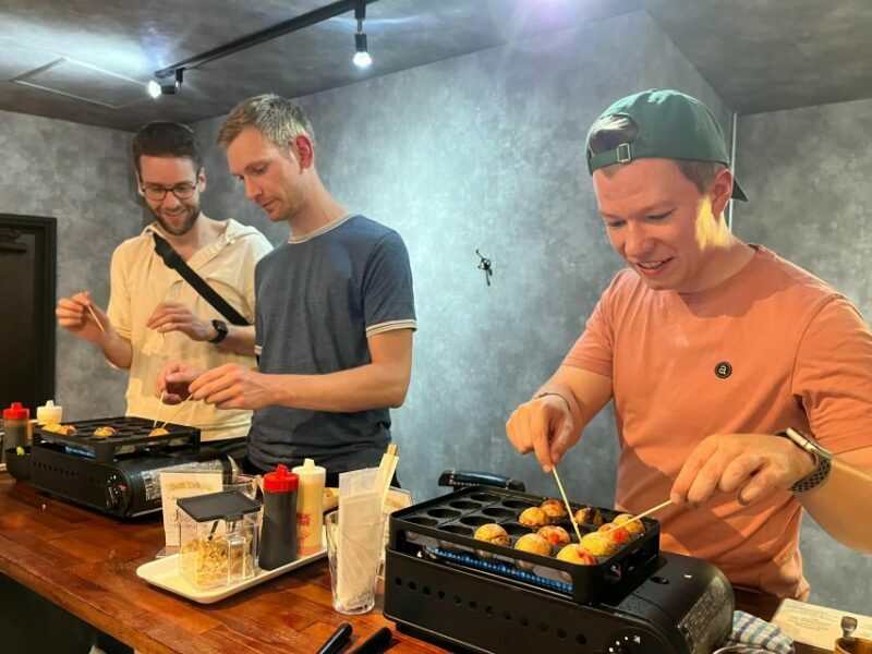 Osaka Sake Tasting with Takoyaki Cooking - Discover the Charm of Osaka Through Sake and Takoyaki