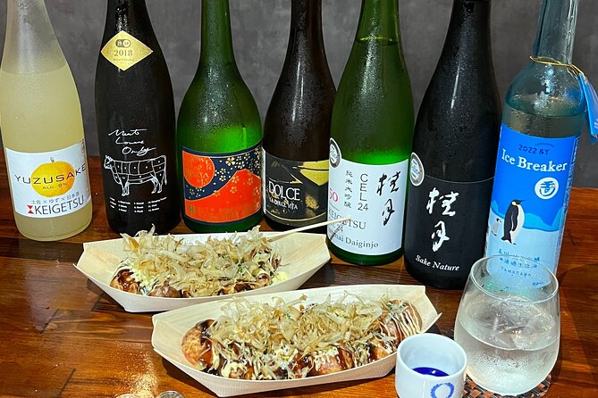 Osaka Sake Tasting With Takoyaki DIY - DIY Takoyaki Experience